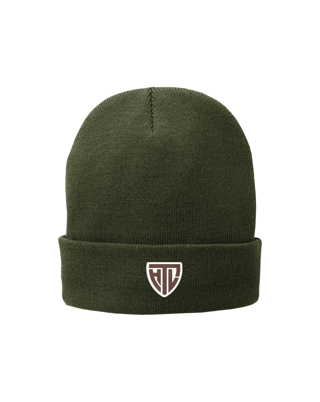HTL Leather Patch Beanie