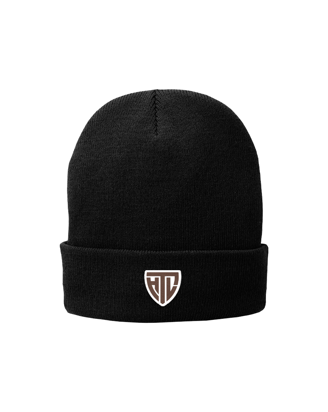 HTL Leather Patch Beanie